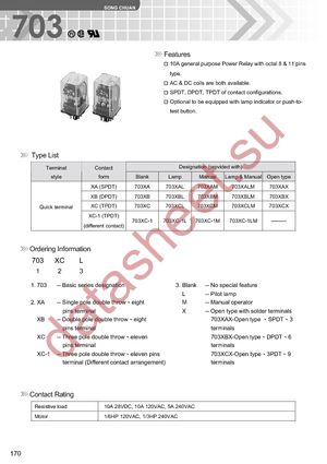 703XB-12VDC datasheet  